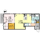 リサイア A棟の間取り画像