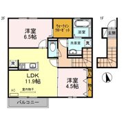 レガロ鈴蘭 Ⅱ棟の間取り画像