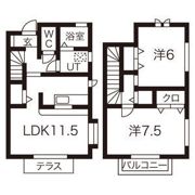 クローバーフォーの間取り画像