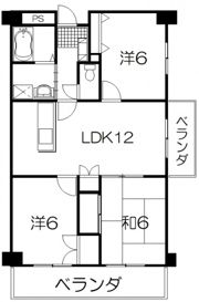 リビエール昭和町の間取り画像