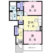 ボヌール ワイデAの間取り画像