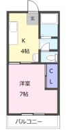 Twin Court Bの間取り画像