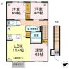 バッソン花巻四日町の間取り画像