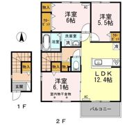 セジュール・ラ・ルーチェ A棟の間取り画像