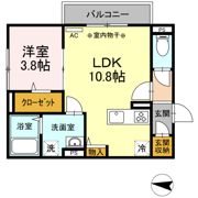 プランドール流川の間取り画像