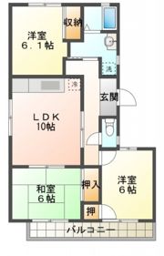 メゾンブリッチコートBの間取り画像