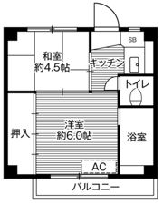 ビレッジハウス成島2号棟の間取り画像