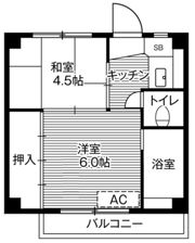 ビレッジハウス成島1号棟の間取り画像