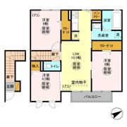 ティールーム 足崎の間取り画像