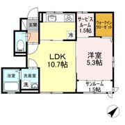 サンシャンテ上野毛 Bの間取り画像