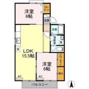 ドミール土井 A棟の間取り画像