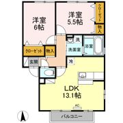 サンパティーク A棟の間取り画像