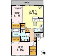 ハピネスAの間取り画像