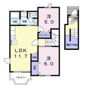 リバ－ハイムBの間取り画像