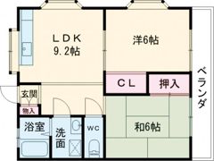 カーディナルB棟の間取り画像