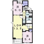 メゾンクロレ Ⅱの間取り画像