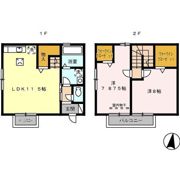 ファミール森西 Bの間取り画像