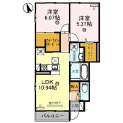 エスポワールメゾンの間取り画像