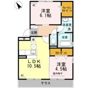 ハーモニータウン下松の間取り画像