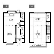 大幸借家・西棟の間取り画像