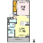 Dーroom新木曽川 Aの間取り画像