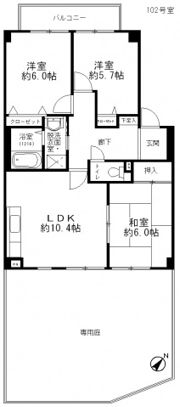 フォブール片桐の間取り画像