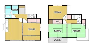中依知貸家の間取り画像