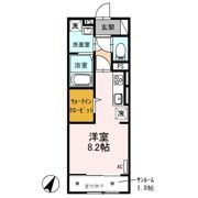 プランドール Bの間取り画像
