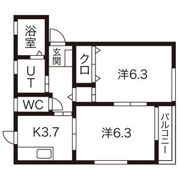 エスポワールAの間取り画像