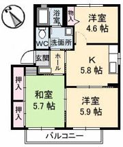 リベラ太田Aの間取り画像