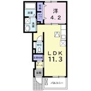 グラース・アビタシオンⅡの間取り画像