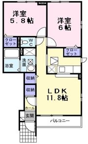 デスパシオAの間取り画像