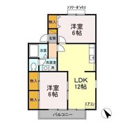 メゾンフォレスト Bの間取り画像