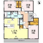 メゾンソレイユ A棟の間取り画像