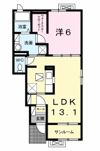 プラシードⅠの間取り画像