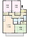 クレール津福Ⅰの間取り画像