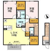 オーリー Aフラットの間取り画像