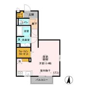グランマーレMITO Fの間取り画像