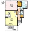 ローズコート A/Bの間取り画像