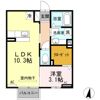 D-roomやまは Aの間取り画像