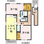 ハイツメビウス B棟の間取り画像