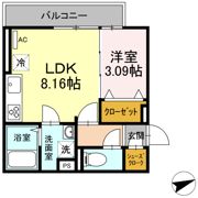 D-roomクレスト国分の間取り画像