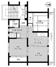 ビレッジハウス不知火2号棟の間取り画像