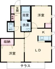 パルテール・加古川Cの間取り画像