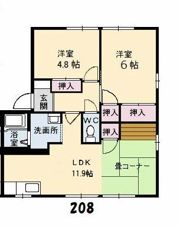 コスモタウン森岡 D棟の間取り画像