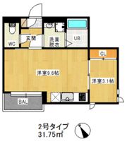 REGALEST 西月隈の間取り画像
