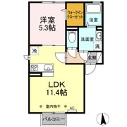 セジュールαの間取り画像