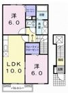 フラン コート イーストの間取り画像