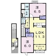 コンドミニアム さくら Cの間取り画像