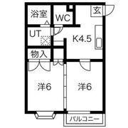 センチュリーハウス津志田Bの間取り画像